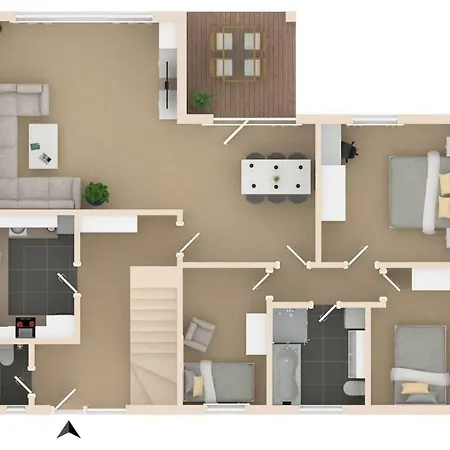 Grosses Freistehendes Einfamilienhaus